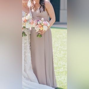 Azazie Davis Dress Taupe